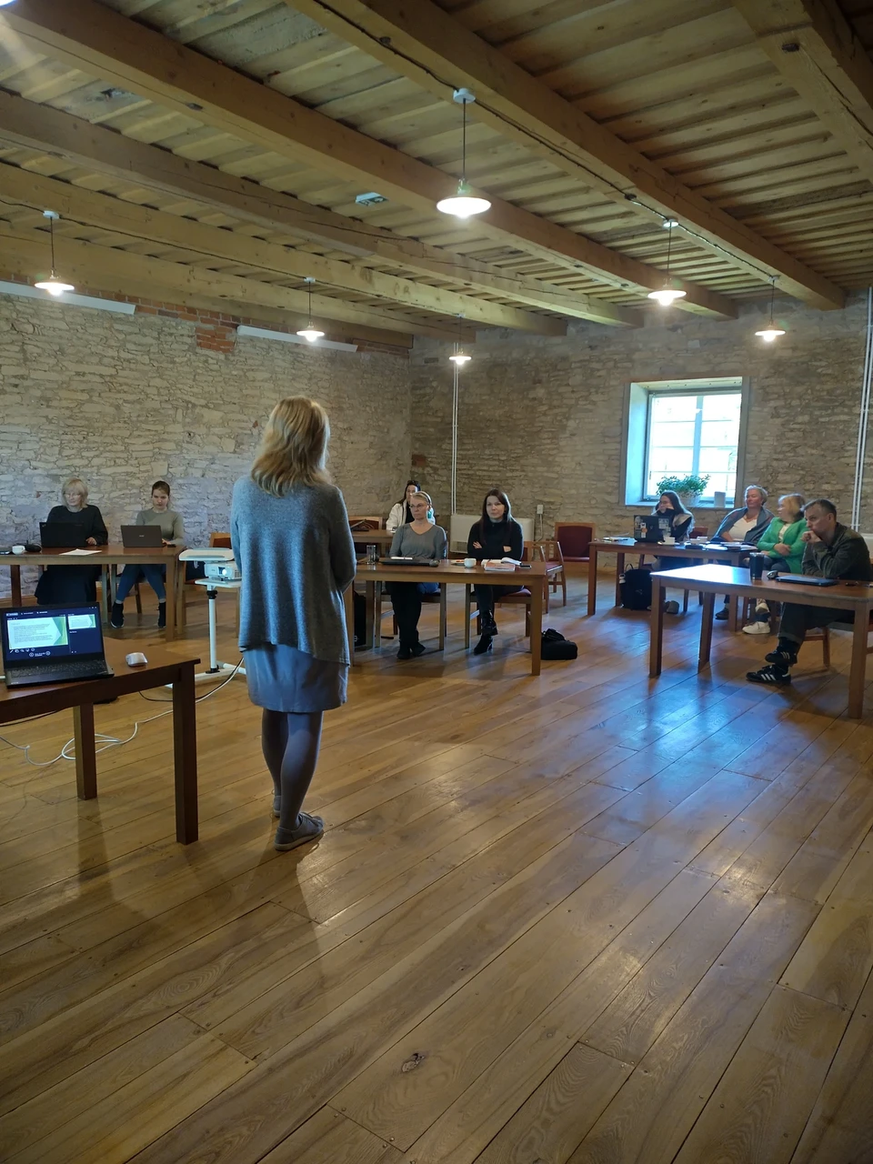 Angelika Nöpsi töötuba põllumajandustoetustest ja finantsidest, oktoober 2025. Foto: Piret Väinsalu