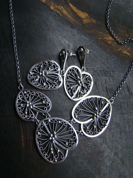 Ehtekomplekt &quot;Vesiroos II&quot; 2025. hõbe 925, oksiid