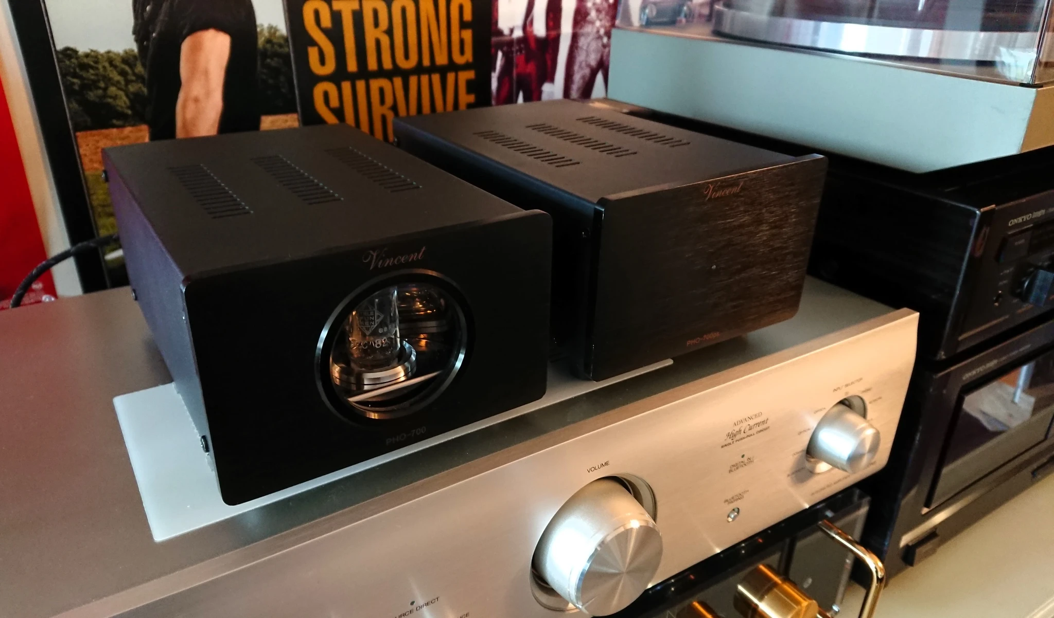 vincent pho-700 mm / mc tube phono preamp + pho-700ps