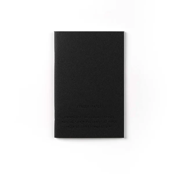 notebook Finger paper Black, Trolls Paper