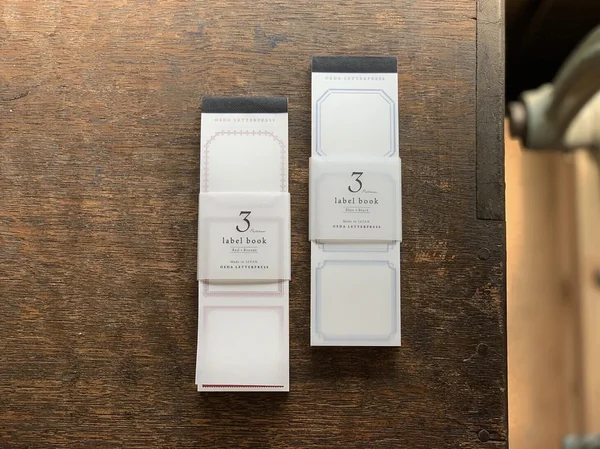 disainpaber 3 Label Book, Oeda Letterpress