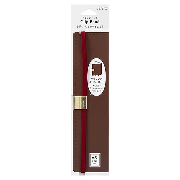 Clip band Bordeaux for notebooks (A5; A6)