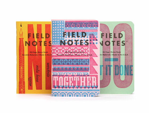 United States of Letterpress 3-Pack B, Field Notes