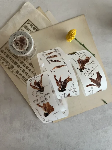 PET tape Kapok Flowers, Mr. Eggplants