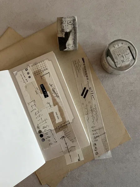 washi tape Think Note II, Mr. Eggplants