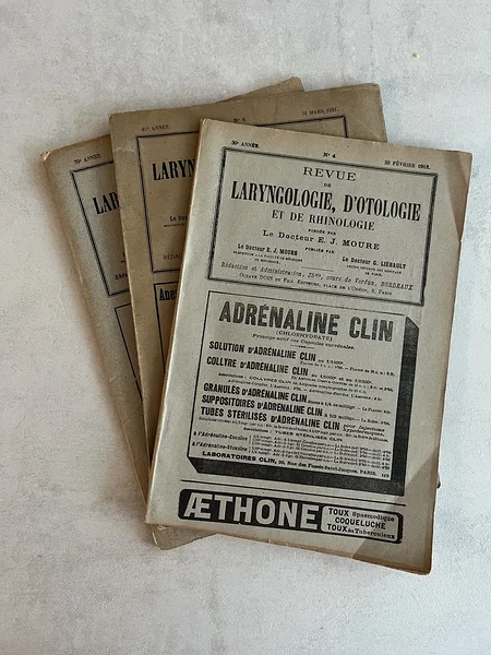 [vintage] prantsuse meditsiiniajakiri 1920ndatest