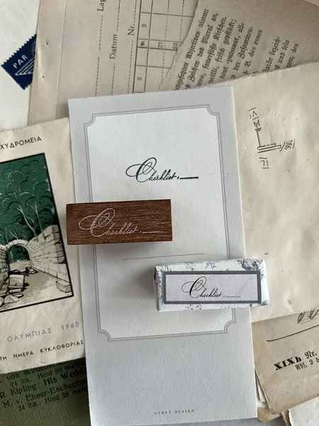 rubber stamp Checklist, Jieyanow Atelier