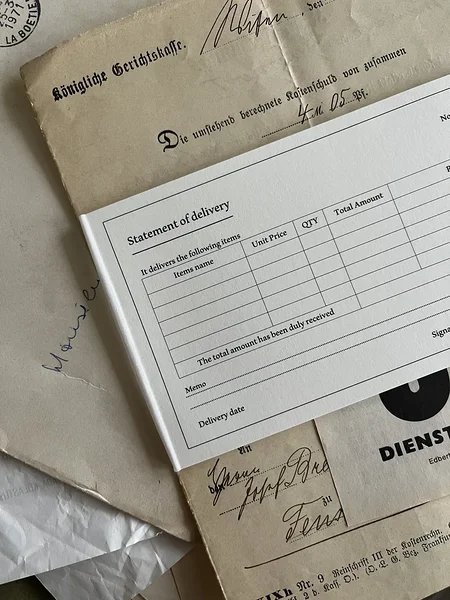 disainpaber Statement of delivery, Penny fei