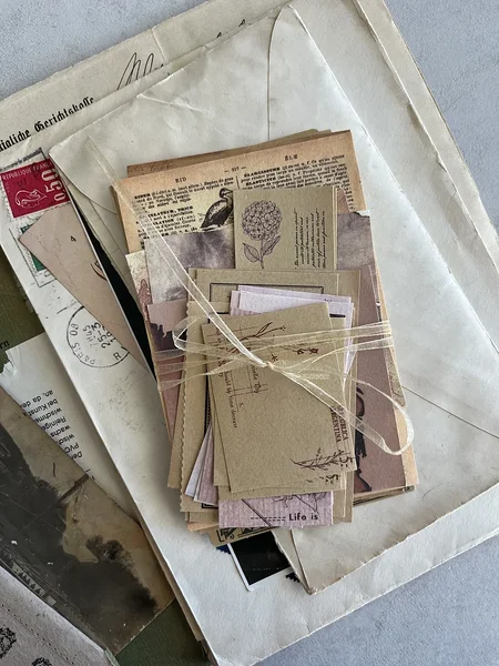 [preloved] pruunides toonides kollaažipaberid, 30tk