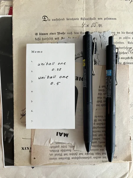 gel pen Uni-Ball ONE, Mitsubishi