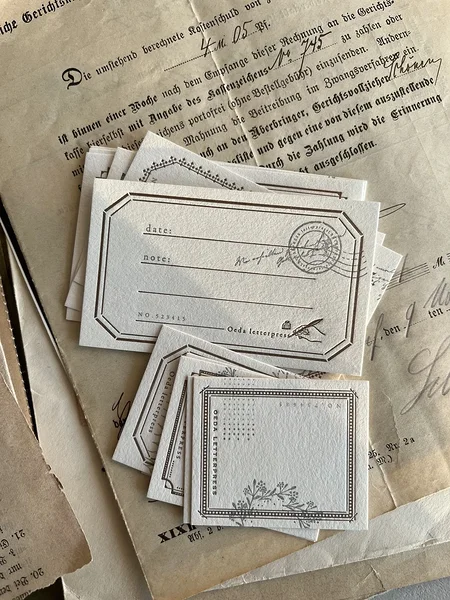 disainpaber OEDA Letterpress mix