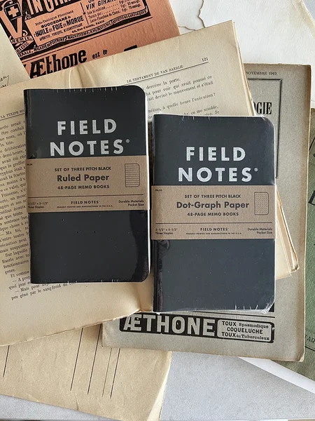 Pitch Black Memo 3-Pack, Field Notes