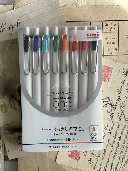 gel pen uniball ONE 8-color set, uni