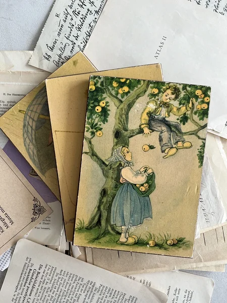 [vintage] Wooden deco wall plaques