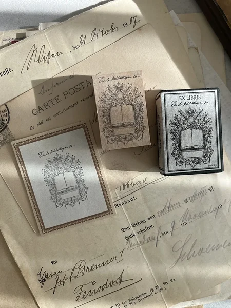 [preorder] rubber stamp Ex-Libris, Jonna Studio x Lamp Paperi Brocante