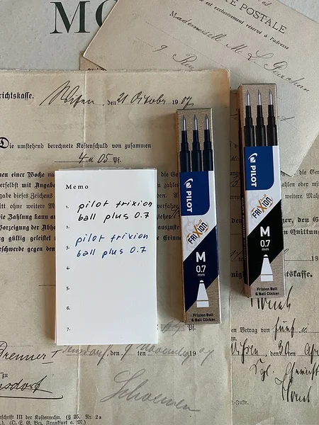 Pilot Frixion täitesisud 