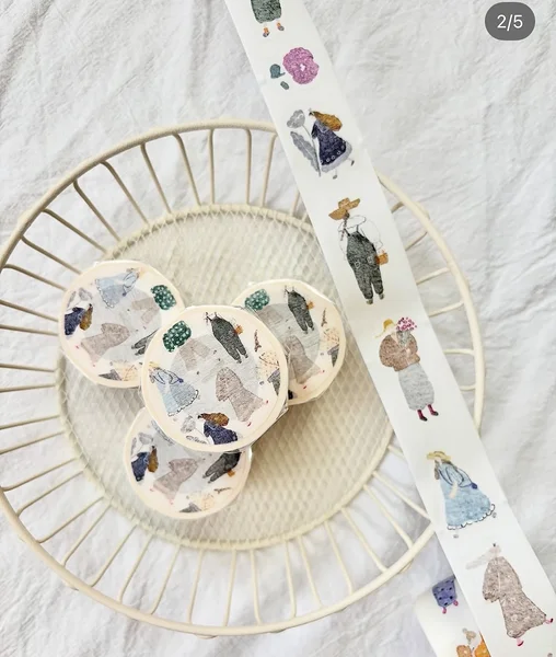 kiss-cut washi tape Artsy Girl, Pion