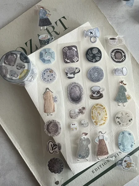 kiss-cut PET tape Pottery, Pion