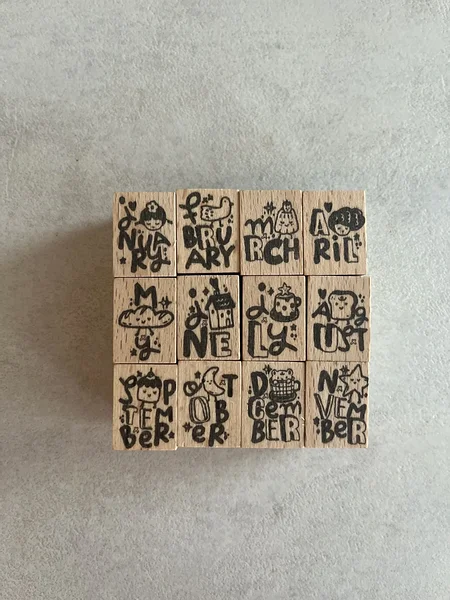 [destash] monthly rubber stamp set This Moment, BlackMilkProject
