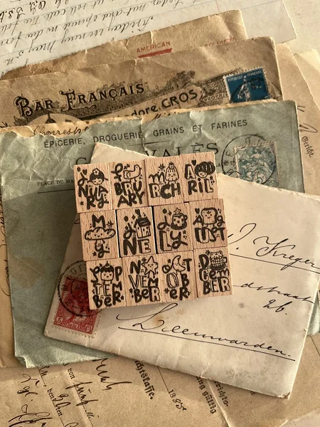 [destash] monthly rubber stamp set This Moment, BlackMilkProject