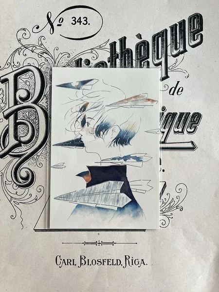 postcard Flying Memory, Cozyca