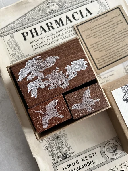 [destash] Jieyanow Atelier Folk Collection rubber stamps