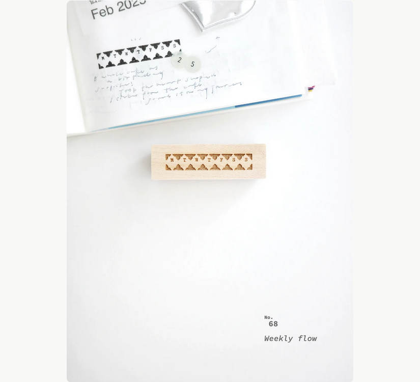 rubber stamp Weekly flow, Nyret – Jonna Studio