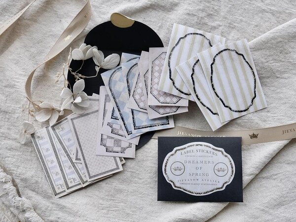 label stickers Dreamers of Spring, Jieyanow Atelier