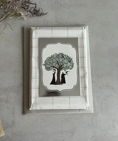 postkaart Tree/Silver, Cozyca