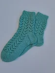 Villased sokid (pitsiline hele türkiis)