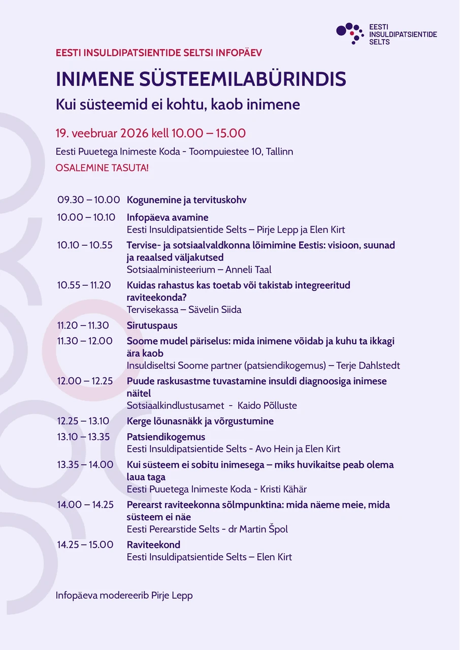 Insuldiseltsi infopäev "INIMENE SÜSTEEMILABÜRINDIS"