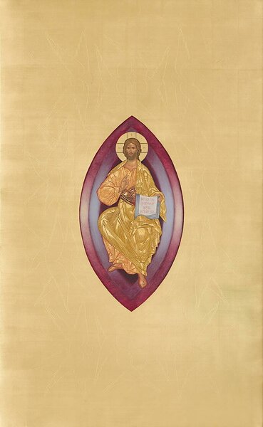 “Transfiguration” egg-tempera and engraved water gilding on wooden board, 65x40 cm/ 25.6x16 in , 2022