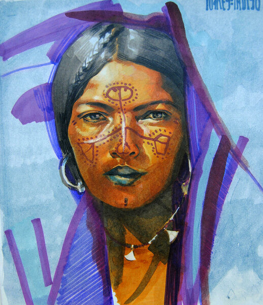 “Tuareg” markerid paberil, 30x30 cm/ 12x12 in, 2013  