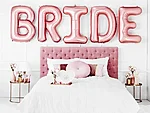 Foil balloon bride, 280x86cm, rose gold (1)