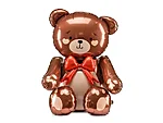 Standing foil balloon teddy bear, 75x84cm, mix