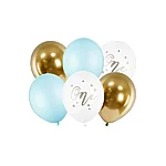 Latex balloons partydeco one blue mix 30 cm 6 pcs