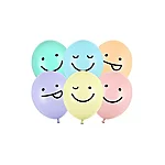 Latex balloons partydeco smileys mix 30 cm 6 pcs