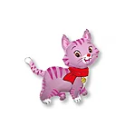 Shape lovely cat fuchsia