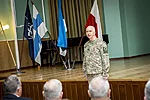 BALTDEFCOL Commandant, Brigadier General Alvydas Šiuparis, adresses  CJSE JR25 participants. 