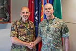From the left: Lieutenant General Rodolfo Sganga, Chief of Staff at Joint Force Command Naples and Head of the European Union Coordination Element, and Brigadier General Alvydas Šiuparis, Commandant of the Baltic Defence College. Photo: JFC Naples