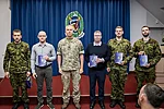 The Baltic Defence College&#x27;s Valuable Gift to Master Sergeant Mati Sarap, Mr Taavo Prans, Mr Urmo Kivikas, Staff Sergeant Kaido Keir and Staff Sergeant Taavi Lindmäe