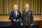  Colonel (ret) Dr (hab) Zdzisław Śliwa received medals from all three Framework Nations in recognition of his exceptional efforts to strengthen cooperation among the Baltic states