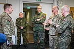 MG Kalliomaa and BG Fryc meeting with the JR25 participants.  