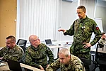 MG Kalliomaa meeting with the Finnish contingent.