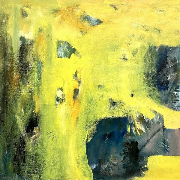Yellow Dust Of Evenings. 2014, oil on canvas, 90 x 90 cm
