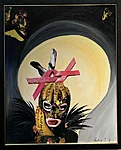 "Life is a Cabaret" - Kipa, 61x50, 2024. Alghind 500 €
