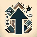 Dall·e 2024 02 05 21.48.05   craft an illustration in extremely muted colors, centering on an upward arrow to symbolize a tool that complicates tasks for students in school. incor