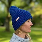 Unisex muts bohomuts villane sinine indigo 01