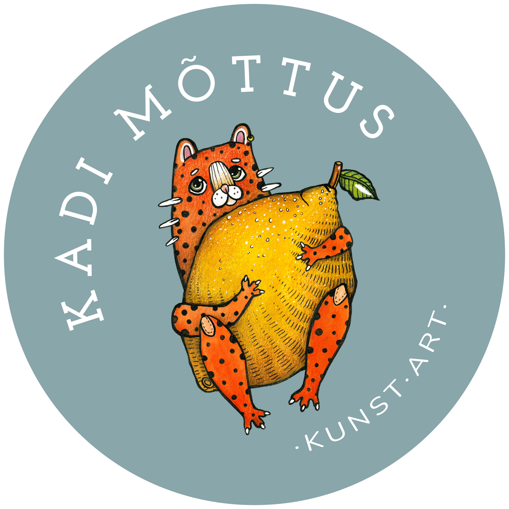 Kadi Mõttus logo - leopard with lemon