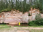 Large and Small Taevaskoda sandstone outcrops